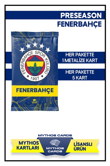 Fenerbahçe - Mythos Go Futbolcu Kartları Lisanslı 1 Paket